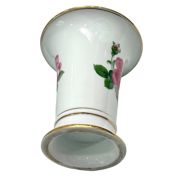 VINTAGE MEISSEN PORCELAIN ROSE VASE #Q22(6) - Picture 13 of 15